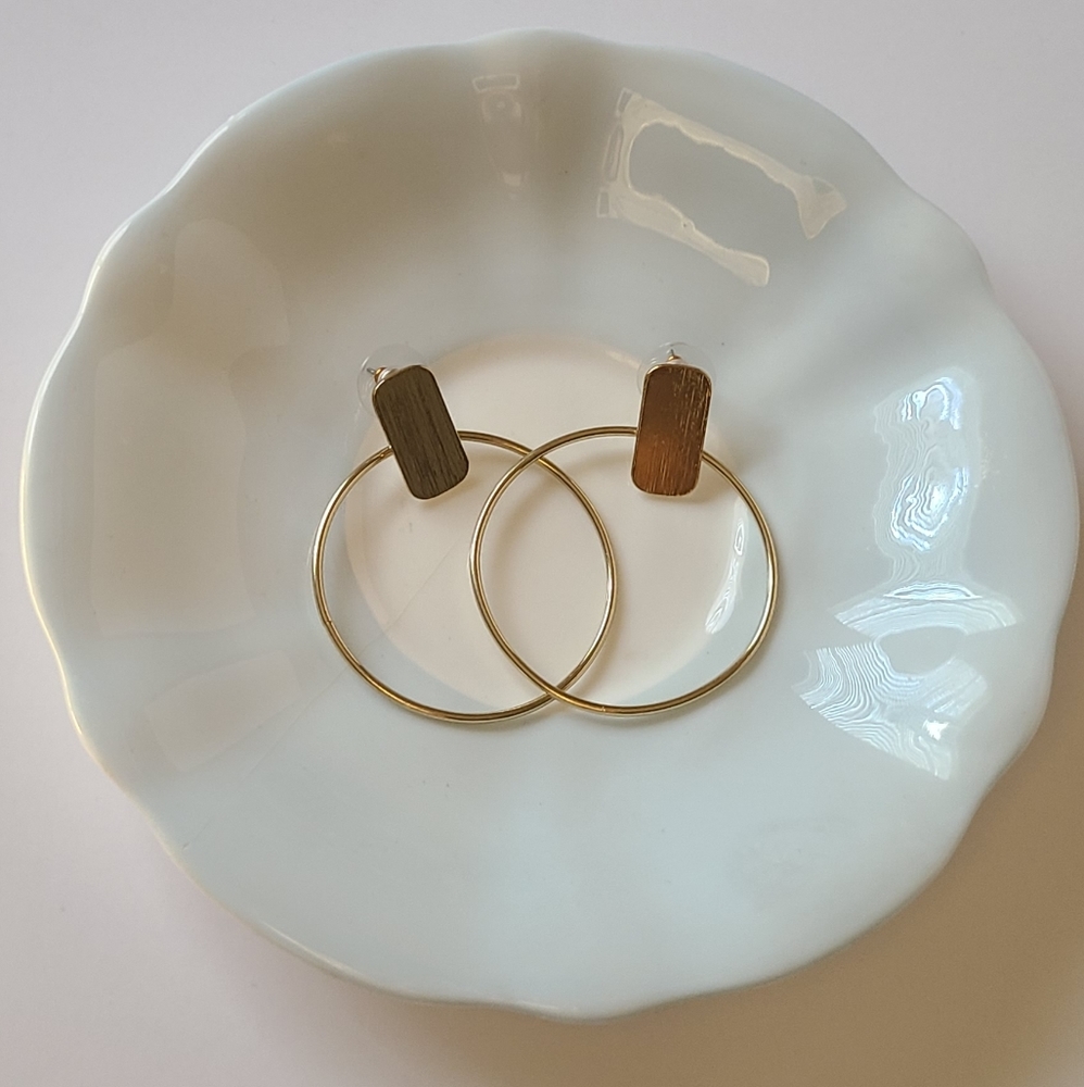 Hoop Earrings Gold Plated